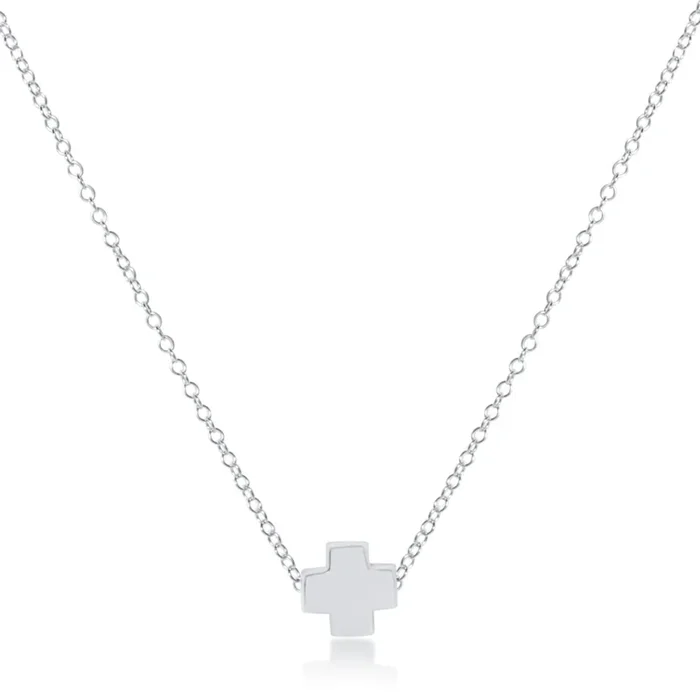 16″ Necklace Sterling – Signature Cross Sterling