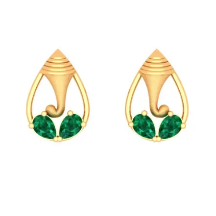 18k Enchanting Gold Pendant Design For Festive Occasion