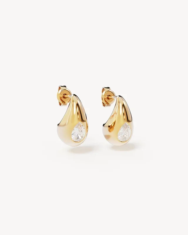 18k Gold Vermeil Dewdrop Small Earrings