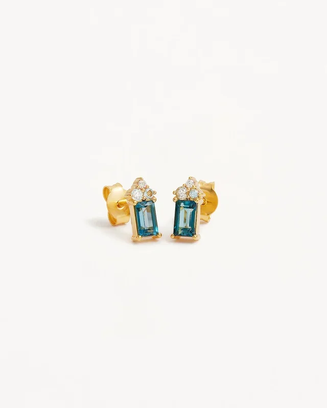 18k Gold Vermeil Endless Devotion Stud Earrings