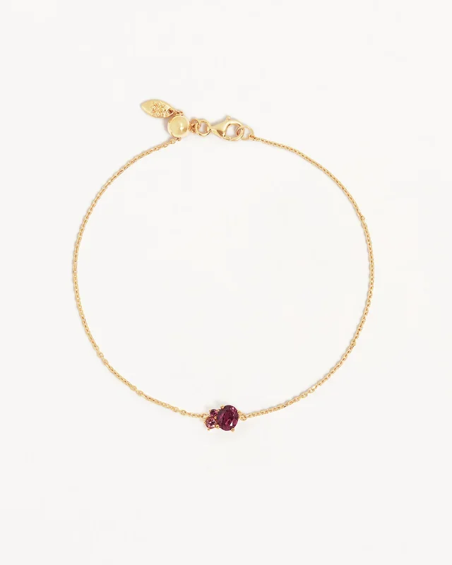 18k Gold Vermeil Kindred Birthstone Bracelet – July