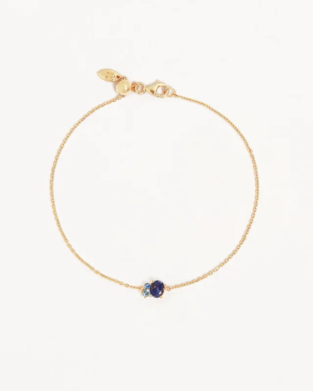 18k Gold Vermeil Kindred Birthstone Bracelet – September