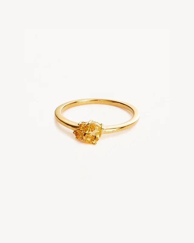 18k Gold Vermeil Kindred Birthstone Ring – November