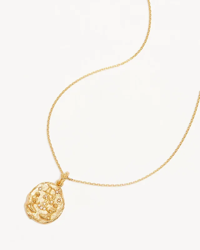 18k Gold Vermeil She is Zodiac Necklace – Gemini