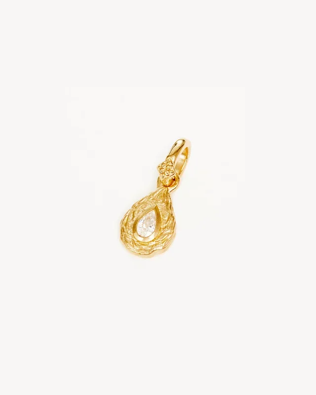 18k Gold Vermeil With Love Birthstone Annex Link Pendant – April