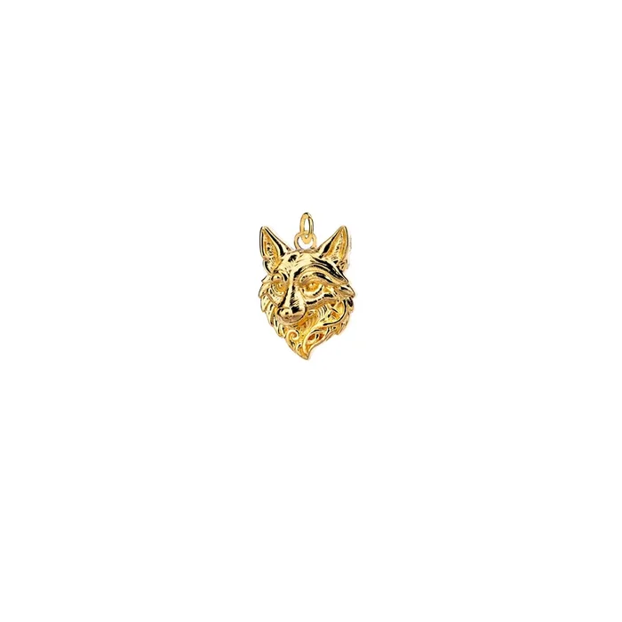 18k Vermeil over Sterling Silver Coyote Charm
