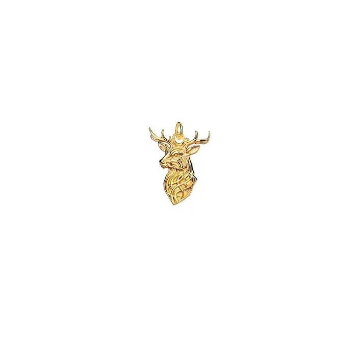 18k Vermeil over Sterling Silver Stag Charm