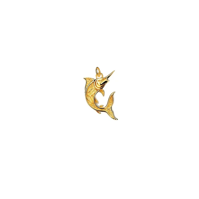 18k Vermeil over Sterling Silver Swordfish Charm