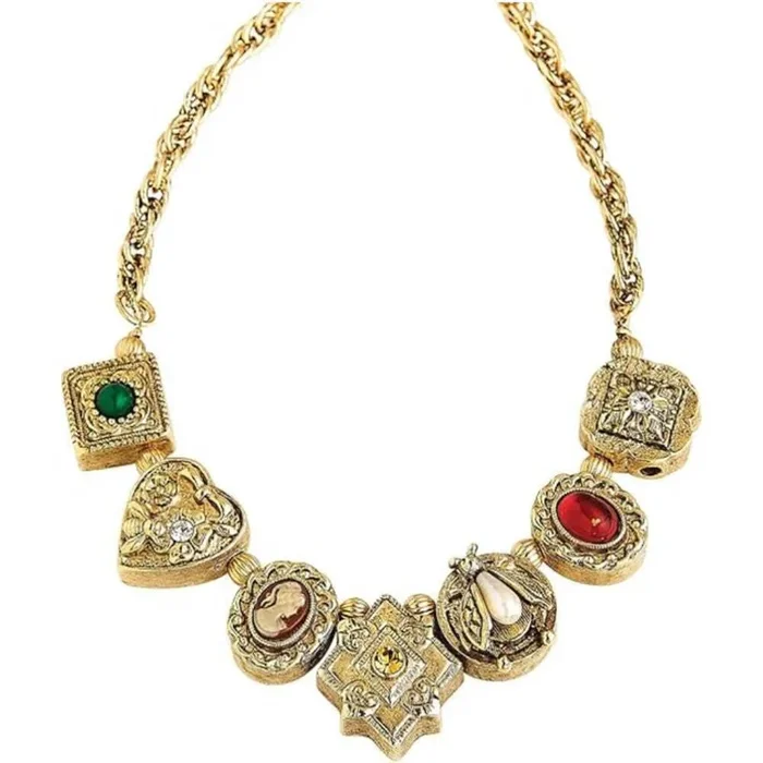 1928 Jewelry Carcanet Inspired Necklace 16″ + 3″ Extension