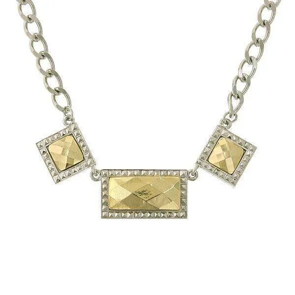 1928 Jewelry Fusion Lux 3 Horizontal Necklace 16″ + 3″ Extender