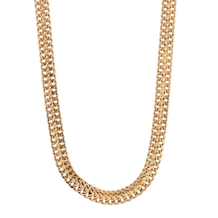 1928 Jewelry Gold Double Curb Chain Necklace 16″ + 3″ Extender