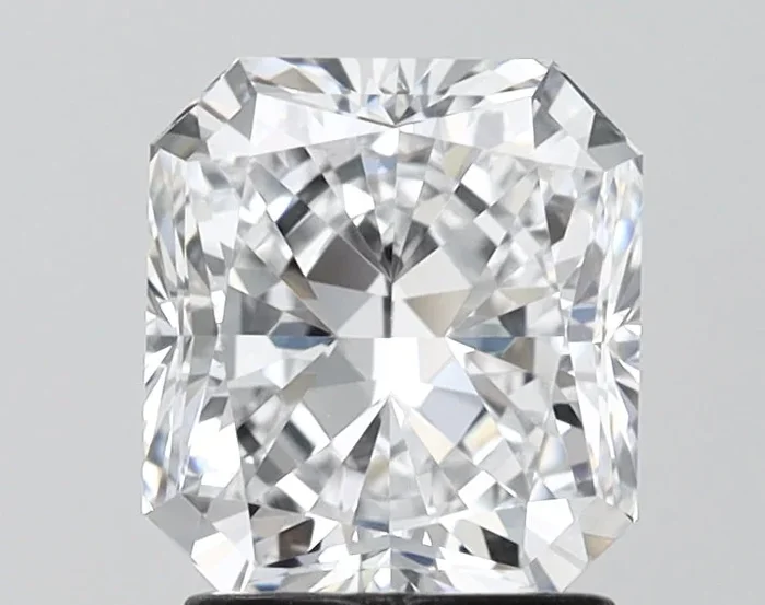2.00 Carat Radiant Shaped, Very Good Cut, D Color, VS1 Clarity, IGI Certified Lab Grown Diamond