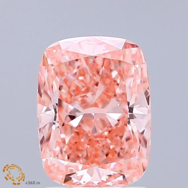 2.01 Carat Cushion Shaped, Ideal Cut, FANCY VIVID PINK Color, VS1 Clarity, IGI Certified Lab Grown Diamond