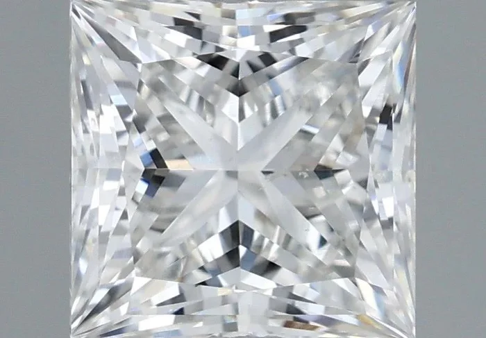 2.02 Carat Princess Shaped, Ideal Cut, F Color, VS2 Clarity, IGI Certified Lab Grown Diamond