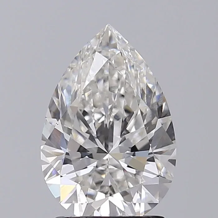 2.04 Carat Pear Shaped, Ideal Cut, G Color, VS1 Clarity, GIA Certified Lab Grown Diamond