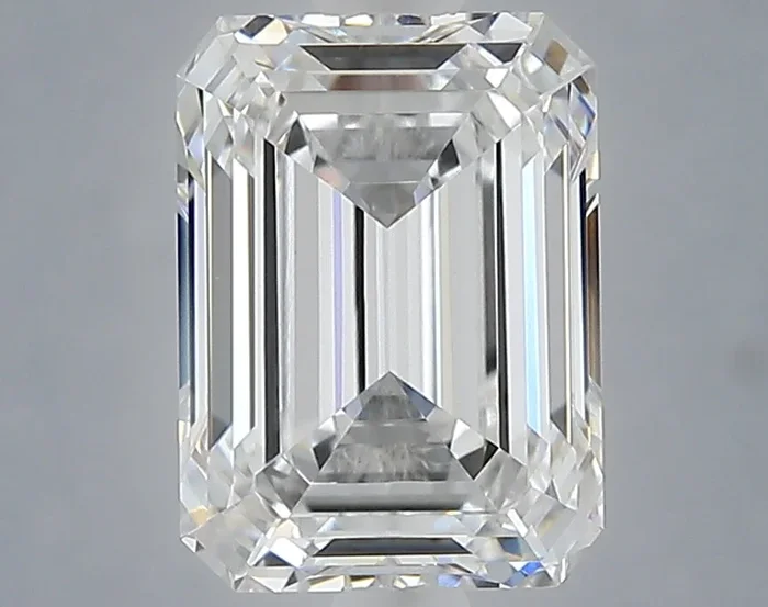 2.05 Carat Emerald Shaped, Ideal Cut, D Color, VVS2 Clarity, IGI Certified Lab Grown Diamond