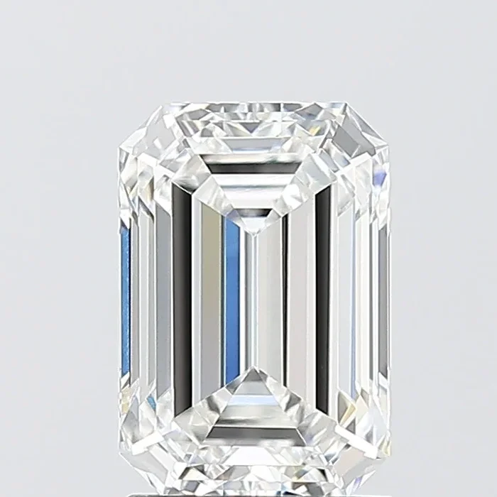 2.07 Carat Emerald Shaped, Ideal Cut, E Color, VVS1 Clarity, IGI Certified Lab Grown Diamond