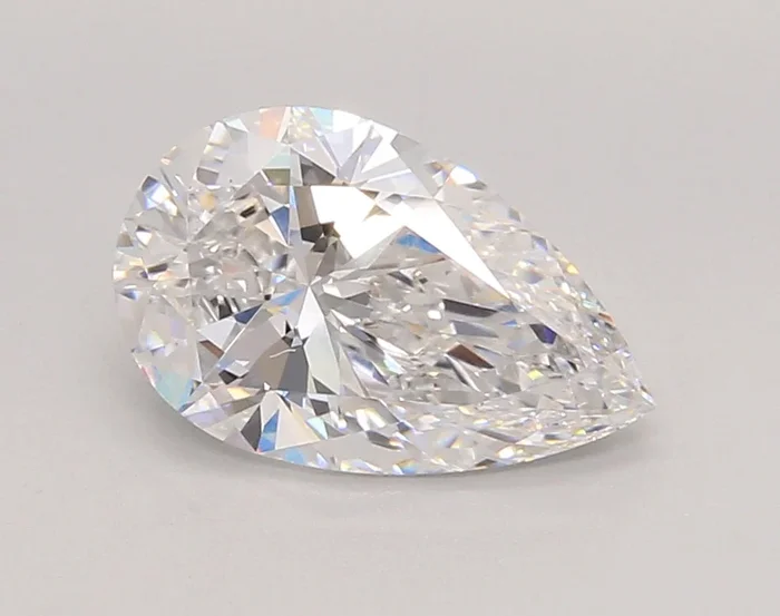 2.07 Carat Pear Shaped, Ideal Cut, D Color, VS1 Clarity, IGI Certified Lab Grown Diamond