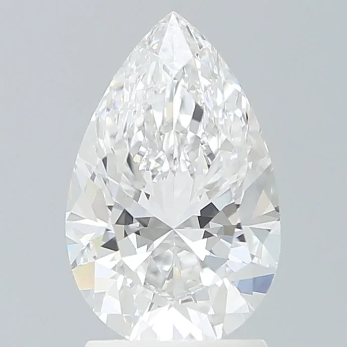 2.15 Carat Pear Shaped, Very Good Cut, D Color, VVS2 Clarity, IGI Certified Lab Grown Diamond