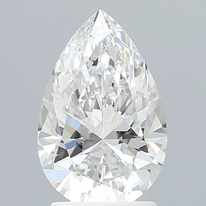 2.16 Carat Pear Shaped, Very Good Cut, D Color, VS1 Clarity, IGI Certified Lab Grown Diamond