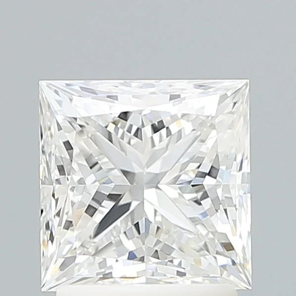 2.16 Carat Princess Shaped, Very Good Cut, E Color, VVS2 Clarity, IGI Certified Lab Grown Diamond