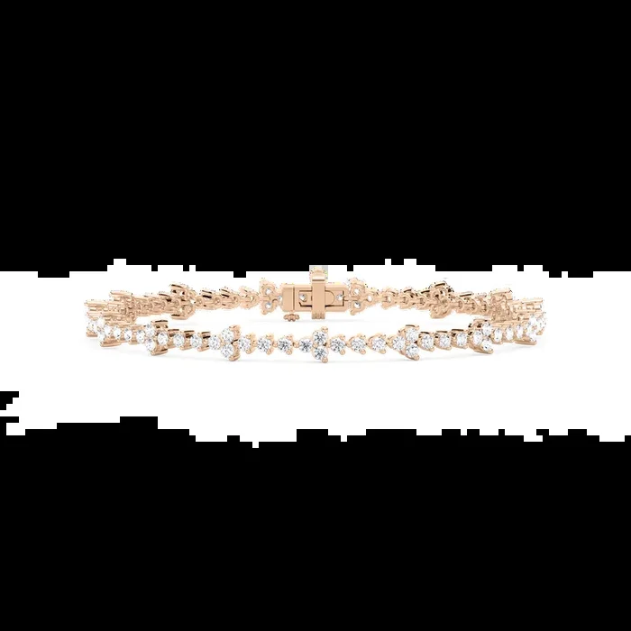 2 ³⁄₄ ctw Round Lab Grown Diamond Cluster Bracelet – 7 Inches
