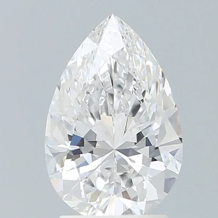 2.35 Carat Pear Shaped, Very Good Cut, E Color, VS1 Clarity, IGI Certified Lab Grown Diamond