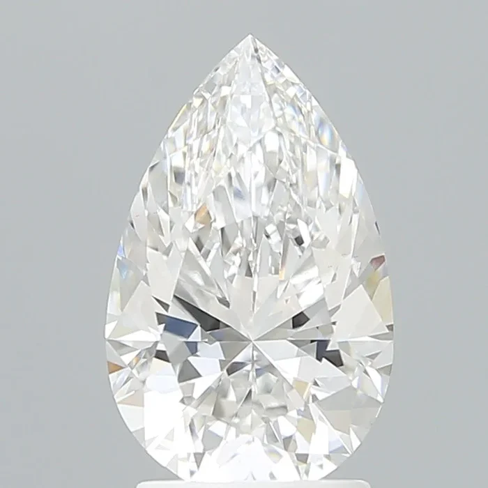 2.36 Carat Pear Shaped, Very Good Cut, D Color, VS1 Clarity, IGI Certified Lab Grown Diamond
