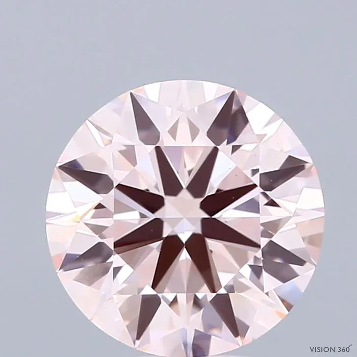 2.53 Carat Round Shaped, Ideal Cut, FANCY PINK Color, VS1 Clarity, IGI Certified Lab Grown Diamond