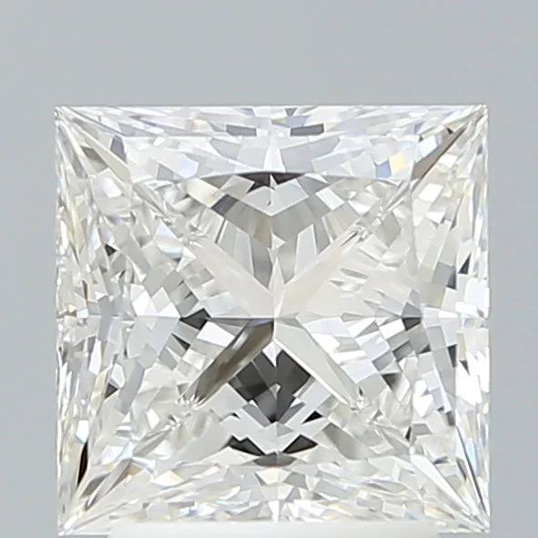 2.69 Carat Princess Shaped, Ideal Cut, F Color, VVS2 Clarity, IGI Certified Lab Grown Diamond