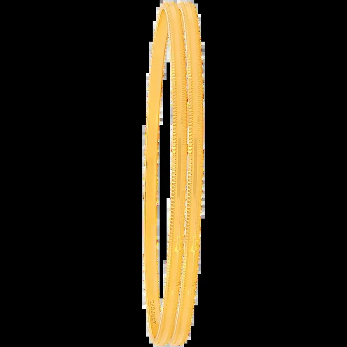 2.8 Size 2pcs Bangle in 22K Gold