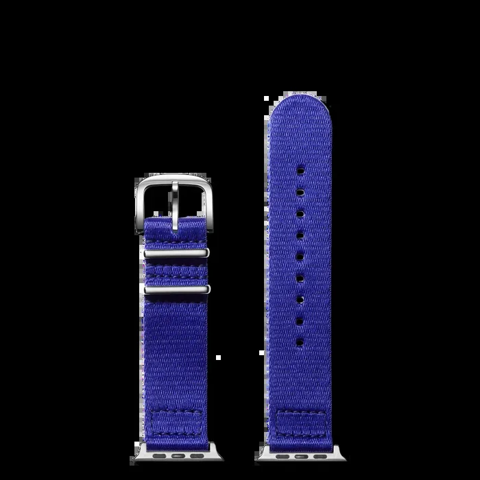 20mm Cobalt Blue Split Nylon Apple Watch Strap – Cobalt