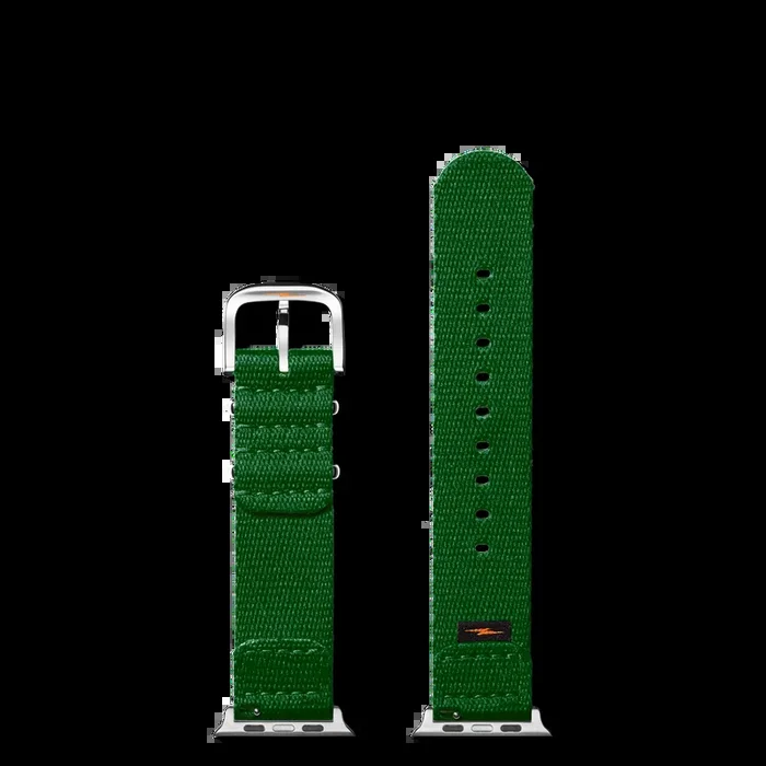 20mm Green Split Nylon Apple Watch Strap – Green