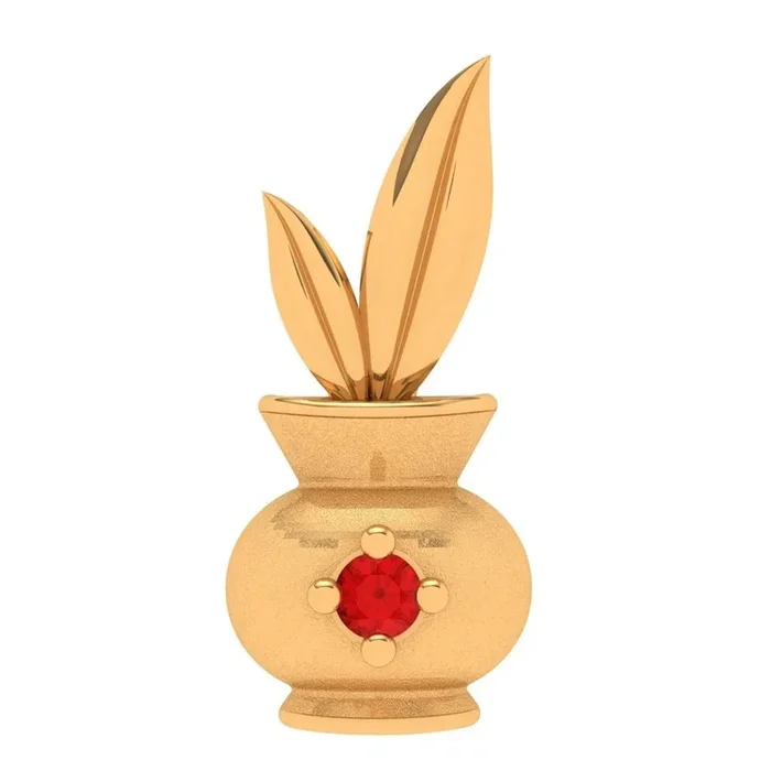 22k Gold Pretty Gold Pendant For Ladies