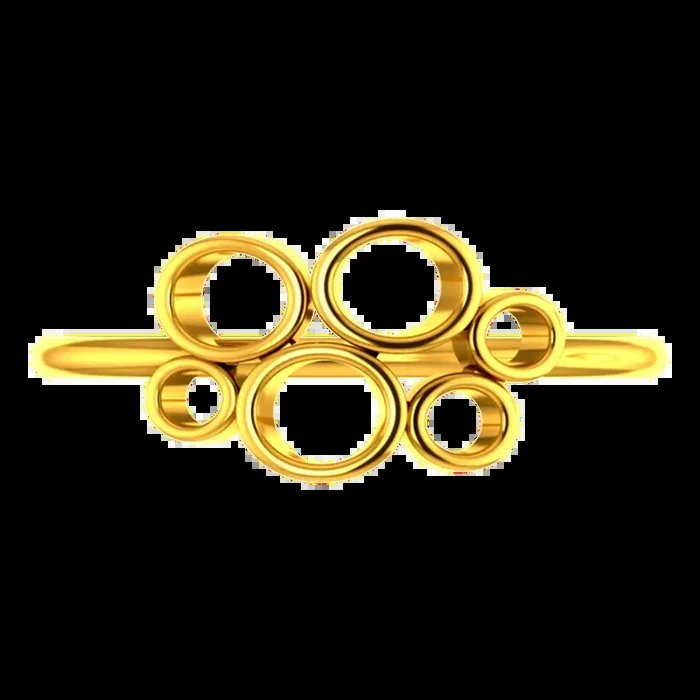 22k Gold Ring With Concentric Circles
