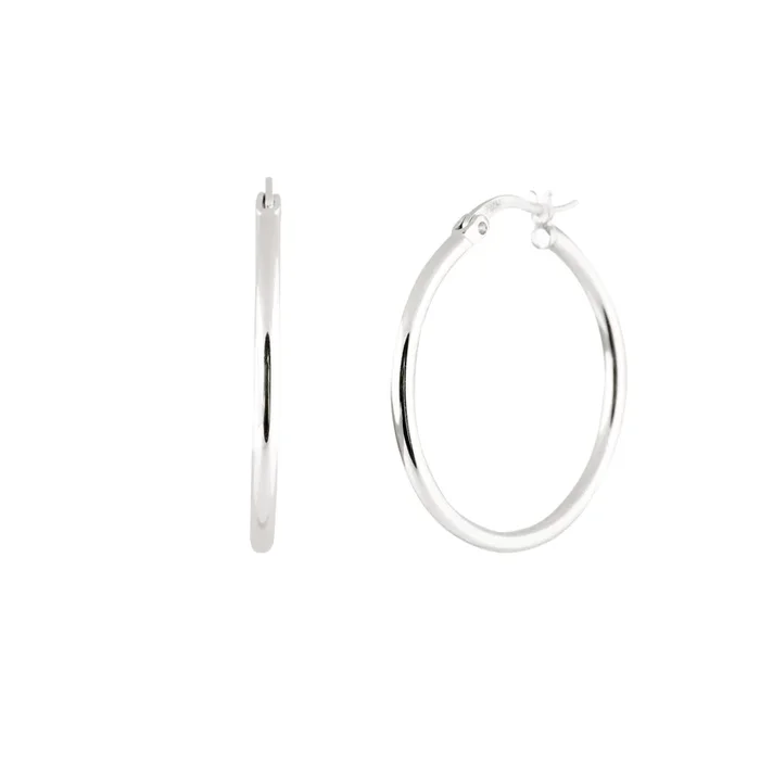 23 mm Hoops – Silver