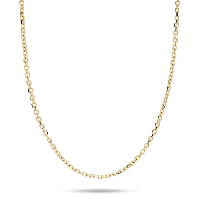 24″ Adjustable 1.0mm Cable Chain in Gold