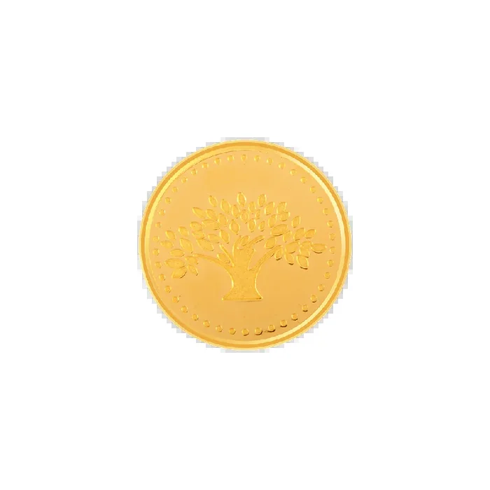 24k (995) 5 Gm Kalpavriksha Yellow Gold Coin