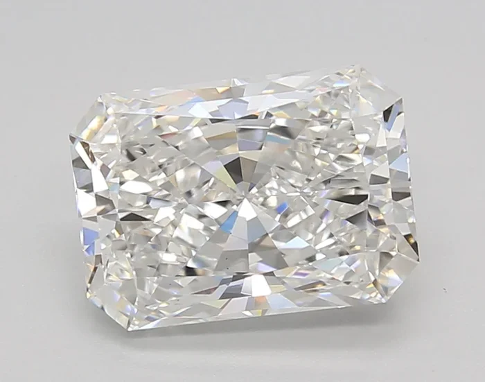 3.00 Carat Radiant Shaped, Ideal Cut, F Color, VS1 Clarity, GIA Certified Lab Grown Diamond
