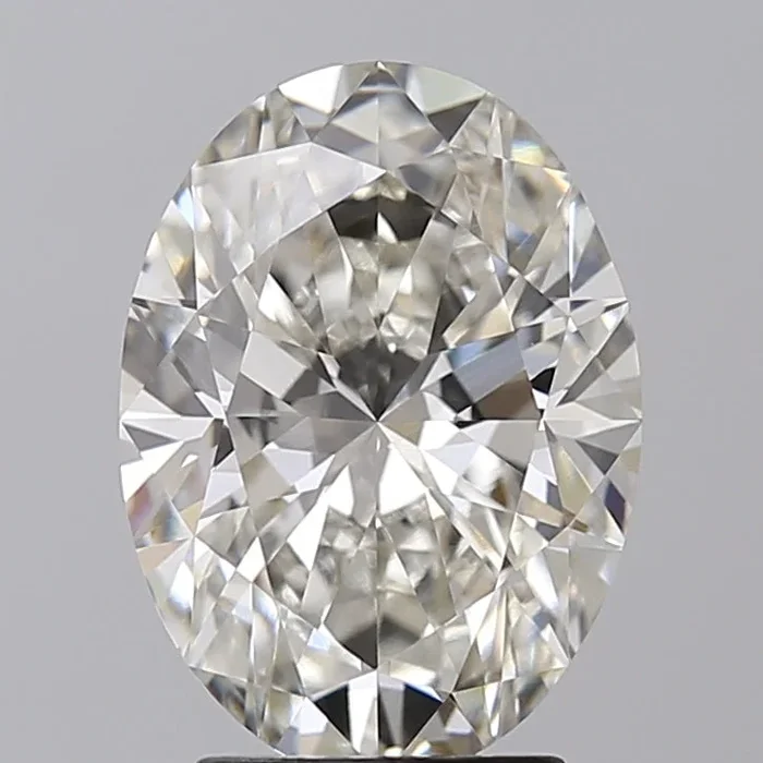 3.10 Carat Oval Shaped, Ideal Cut, G Color, VVS2 Clarity, IGI Certified Lab Grown Diamond