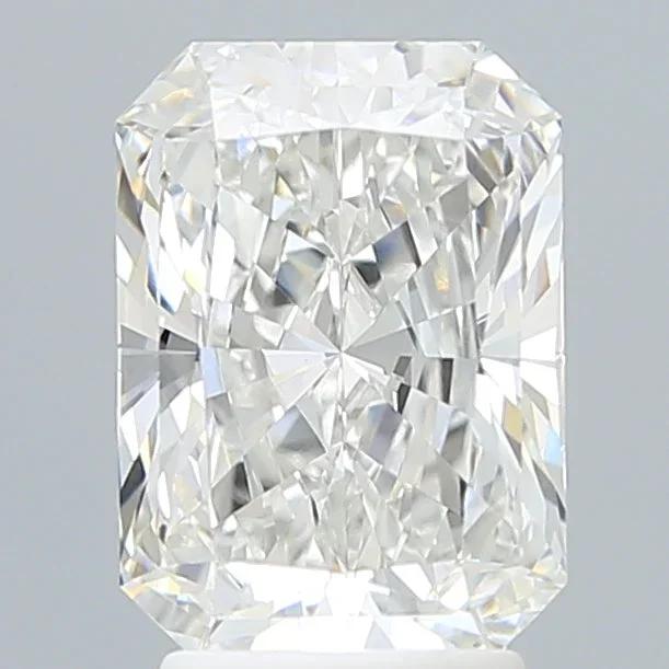 3.10 Carat Radiant Shaped, Ideal Cut, F Color, VVS2 Clarity, IGI Certified Lab Grown Diamond
