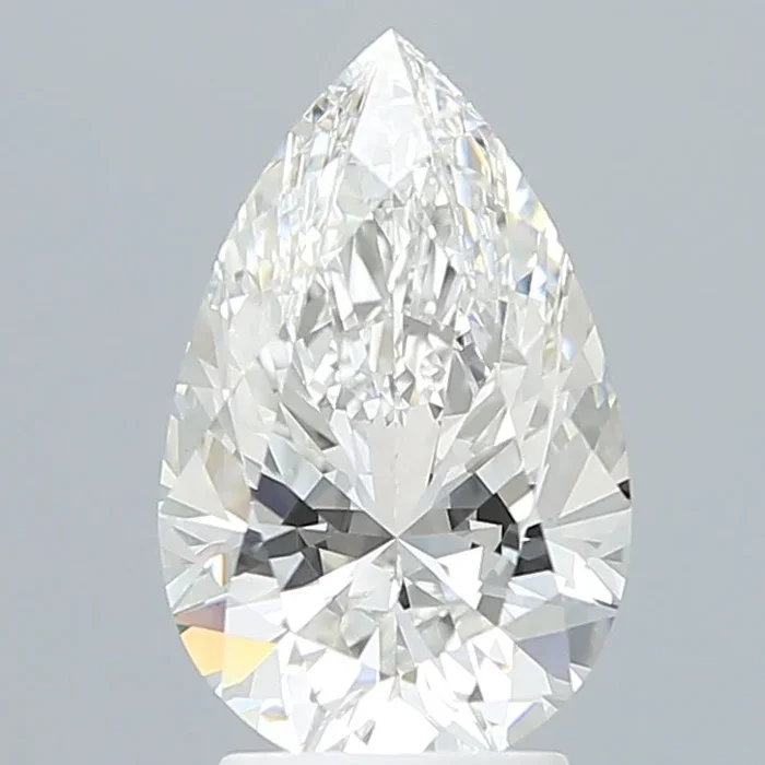 3.12 Carat Pear Shaped, Very Good Cut, E Color, VVS2 Clarity, IGI Certified Lab Grown Diamond