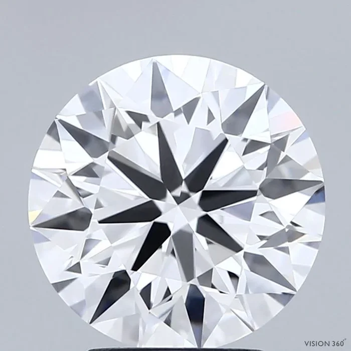 3.13 Carat Round Shaped, Ideal Cut, D Color, VVS1 Clarity, IGI Certified Lab Grown Diamond