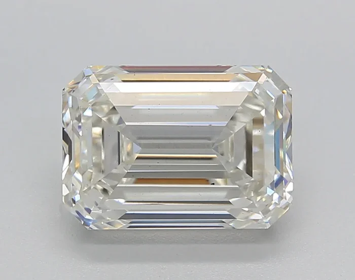 3.20 Carat Emerald Shaped, Ideal Cut, I Color, VS2 Clarity, IGI Certified Lab Grown Diamond