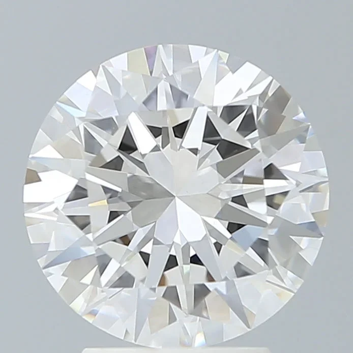 3.26 Carat Round Shaped, Excellent Cut, F Color, VVS2 Clarity, IGI Certified Lab Grown Diamond