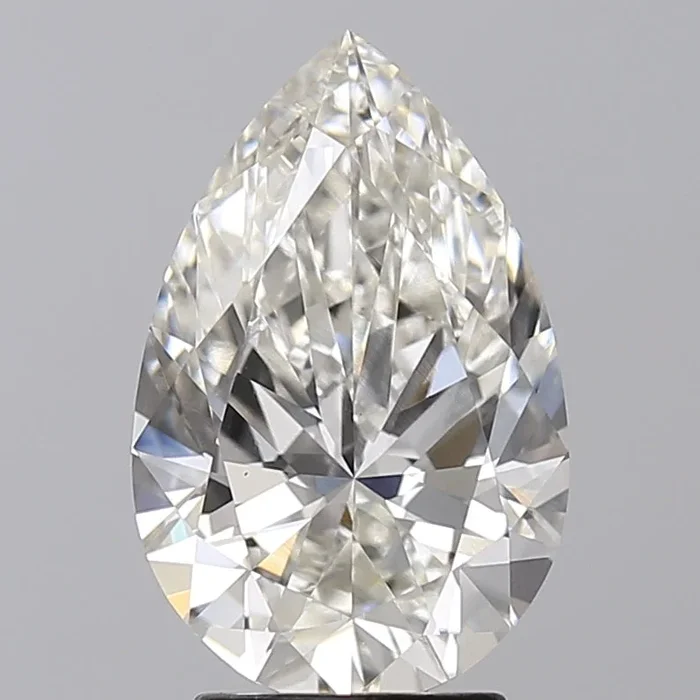 3.31 Carat Pear Shaped, Ideal Cut, H Color, VS1 Clarity, IGI Certified Lab Grown Diamond
