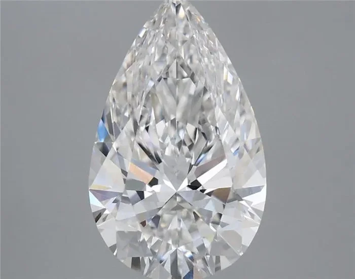 3.35 Carat Pear Shaped, Ideal Cut, F Color, VS1 Clarity, IGI Certified Lab Grown Diamond