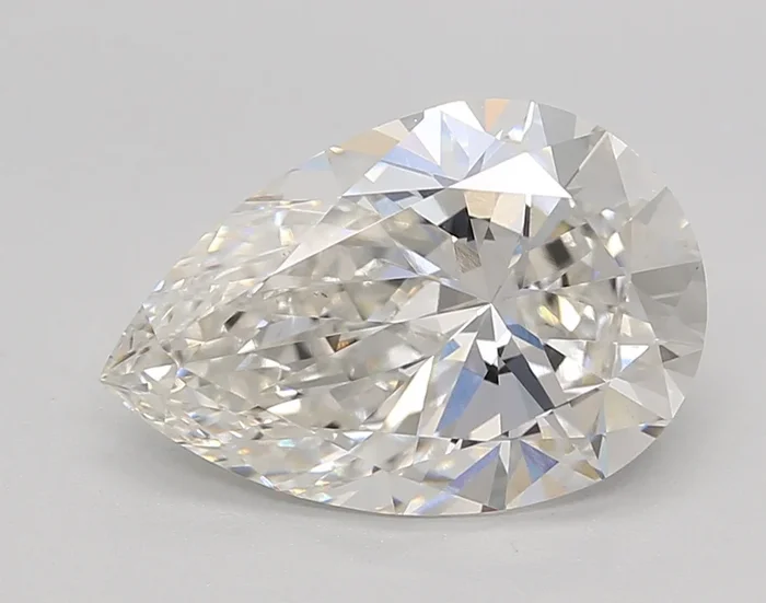 3.35 Carat Pear Shaped, Ideal Cut, G Color, VS1 Clarity, IGI Certified Lab Grown Diamond