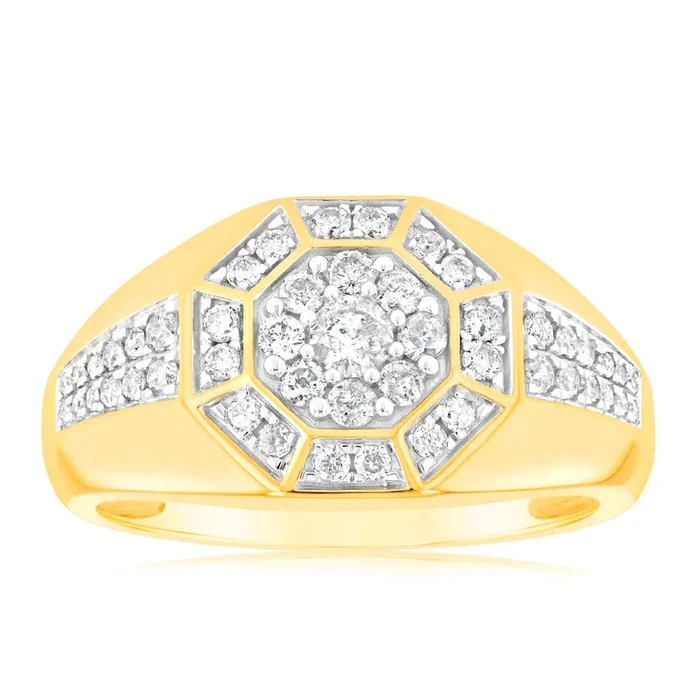 3/4 Carat Diamond Ring in 9ct Yellow Gold