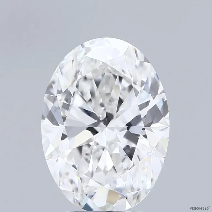 3.50 Carat Oval Shaped, Ideal Cut, E Color, VVS2 Clarity, IGI Certified Lab Grown Diamond